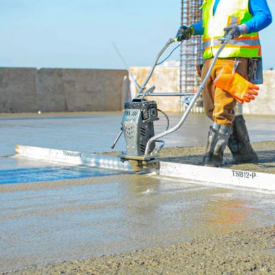 Image showing  Battery Powered Vibrating Concrete Power Screed 36V/5Ah with 8 ft. Board Float