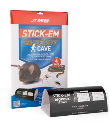 JT Eaton Stick Em Bigfoot Cave, Flat Glue Board - 4 pk., 188-4