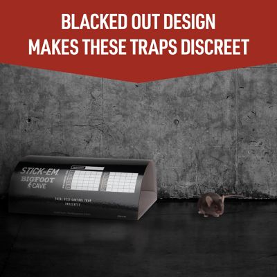 Image showing  Stick Em Tunnel of Doom Rodent Traps, Flat Glue Board, 4-Pack