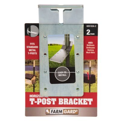 FARMGARD Horizontal T-Post Brackets, 2 pc.