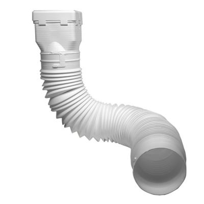 Spectra Universal Ground Spout Extension - White Gutter Accessories