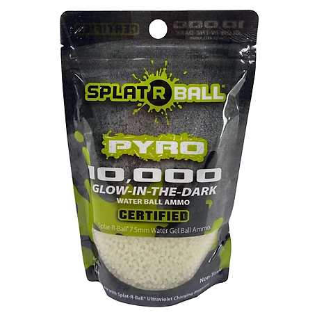 Splat-R-Ball 10,000 ct. Pyro Glow in Dark Splat R Ball Ammo