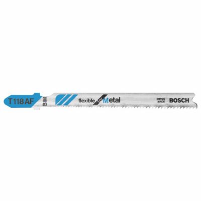 Bosch 3 in. 24TPI, Bi-Metal Bosch Shank Jigsaw Blade (5 Pack), T118AF