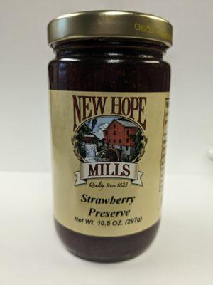 New Hope Mills Strawberry Preserves, 10.5 oz.