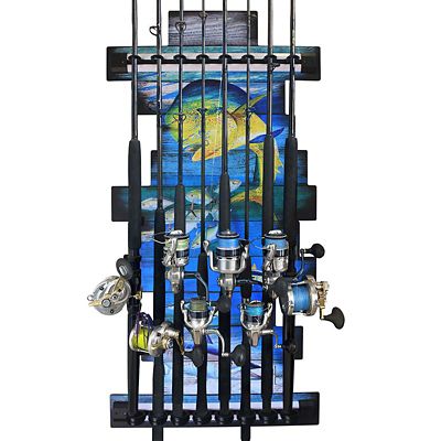 Rush Creek Creations GUY HARVEY 8 Rod Wall Rack, 60-1002