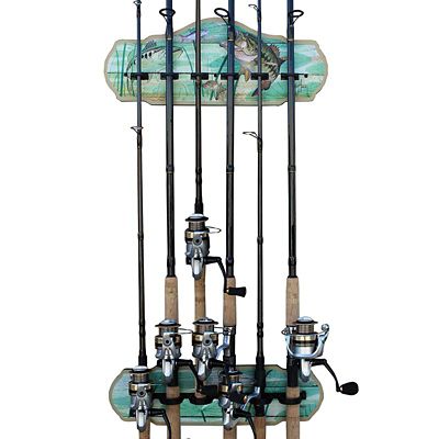 Rush Creek Creations GUY HARVEY 6 Rod Wall Rack, 60-2000