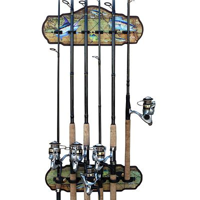 Rush Creek Creations GUY HARVEY 6 Rod Wall Rack, 60-2001