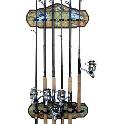 Rush Creek Creations GUY HARVEY 6 Rod Wall Rack, 60-2001