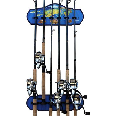 Rush Creek Creations GUY HARVEY 6 Rod Wall Rack, 60-2002