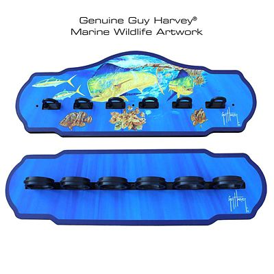 Image showing  GUY HARVEY 6 Rod Wall Rack, 60-2002