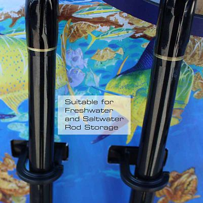 Image showing  GUY HARVEY 6 Rod Wall Rack, 60-2002