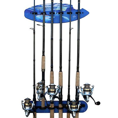 Rush Creek Creations GUY HARVEY 6 Rod Wall Rack, 60-2003