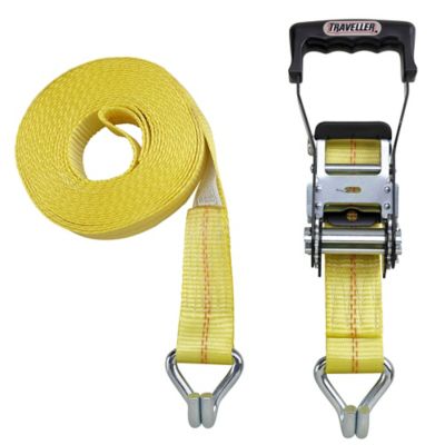Traveller 2 in. x 8 ft. Ratchet Tie-Down Strap with Snap Hook, FH9920