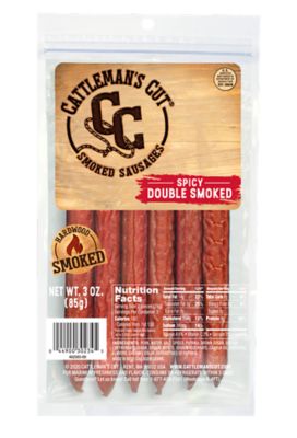 Cattleman's Cut Spicy Double Smoked Sausages, 0.5 oz., 6 ct.