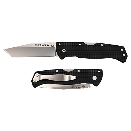 Cold Steel Air Lite Folding Knife - 3.5 in. Tanto Blade, CS-26WTZ