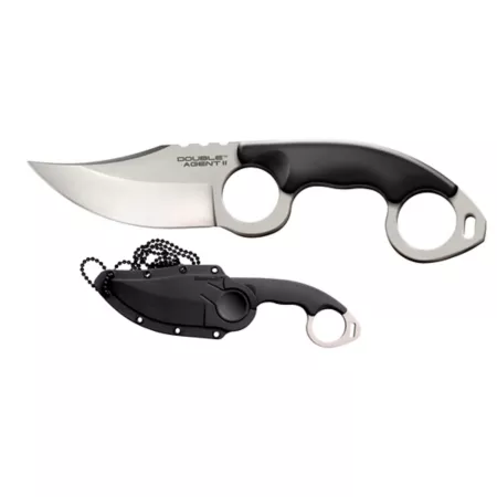 Cold Steel 3 in Double Agent II Fixed Knife with Neck Lanyard Knives