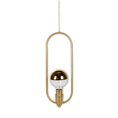 Everlasting Glow Hanging Gold Battery Operated Pendant Light, 45705EC