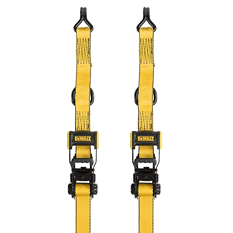 DeWALT 1.5 in. x 16 ft. Tie-Down Straps 5000 lb. Break Strength (2 Pack), DXBC50002