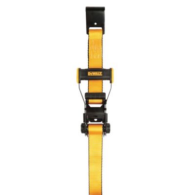 DeWALT 2 in. x 27 ft. Heavy-Duty Ratchet Tie-Down Strap with Flat Hooks, 10,000 lb. Break Strength (1 Pack), DXBC10000F