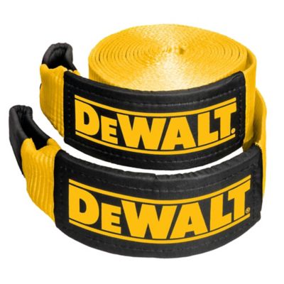 DeWALT 4 in. x 30 ft. Heavy-Duty Looped End Recovery Strap, 40,000 lb. Break Strength