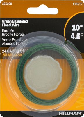 Hillman Hobby Wire Green Enameled (#24 x 100') -10lb