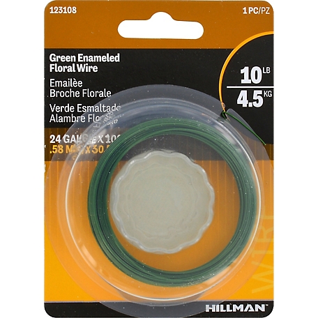 Hillman Hobby Wire Green Enameled (#24 x 100') -10lb