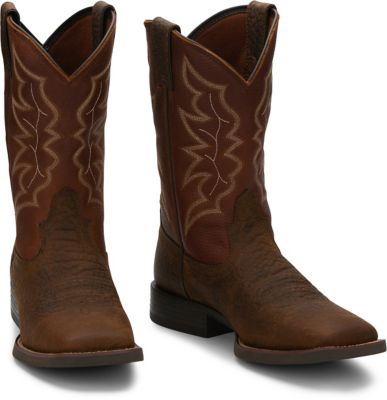 Image showing 6 th Justin Men's Chet Square Toe Western Boots, 11 in.