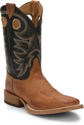 Justin Men's Caddo Square Toe Western Boots, 11 in., 1-Pair