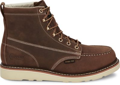 Image showing  Men's Edge Walker 6 in. Lace-Up Steel Toe Wedge Boot