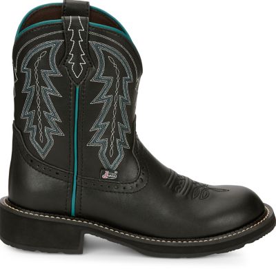 Image showing 4 th Justin Women's Gypsy Lyla Pull-On Round Toe Boots, 8 in.
