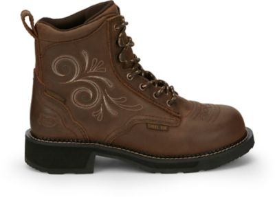 Image showing 4 th Justin Gypsy Katerina 6 in. Waterproof Steel Toe Work Boot