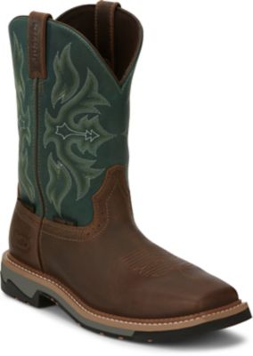 Justin Men's Bolt 11 in. Waterproof Wide Square Composite Toe Work Boots