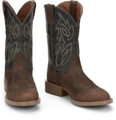 Image showing 6 th Justin Men's Rendon Round Toe Western Boots, 11 in.
