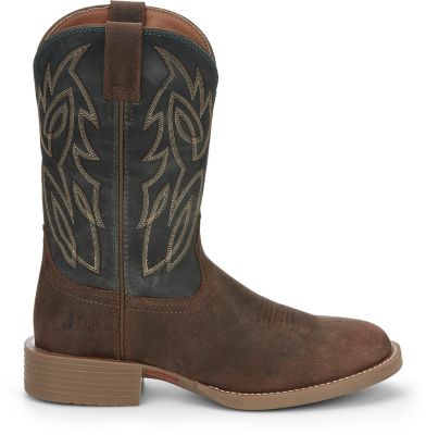 Image showing 4 th Justin Men's Rendon Round Toe Western Boots, 11 in.