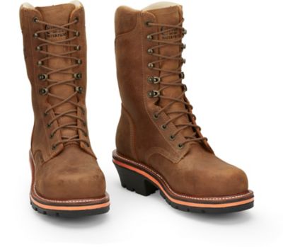 Image showing 6 th Chippewa Men's Thunderstruck 10 in. Waterproof Nano Composite Toe Logger