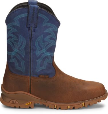 Tony Lama Men's Roustabout 11 in. Waterproof Square Steel Toe Work Boot
