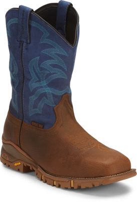 Tony Lama Men's Roustabout 11 in. Waterproof Square Steel Toe Work Boot