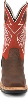Image showing 3 th Justin Men's Roughneck 12 in. Waterproof Wide Square Steel Toe Work Boot