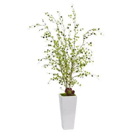 Almost natural 45 in Night willow in a white flowerpot Artificial Plants & Flowers