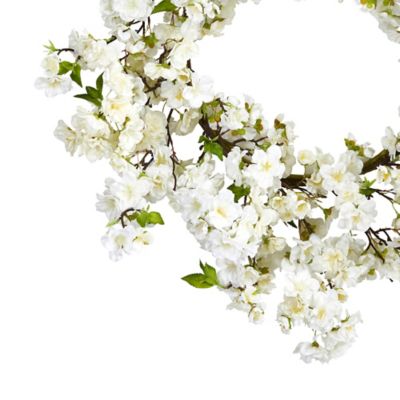 Image showing  24 in. Artificial Cherry Blossom Wreath