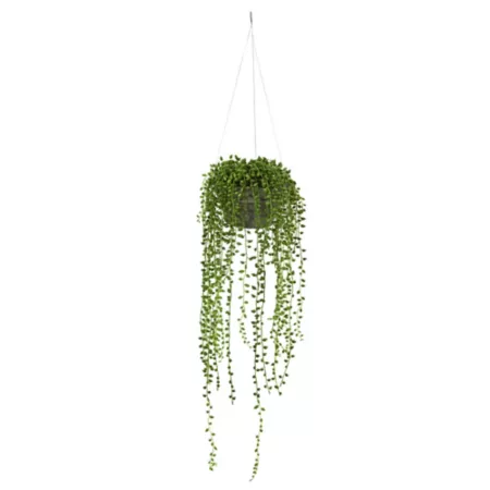 Nearly Natural 21 in Hanging basket for artificial beaded plants Artificial Plants & Flowers