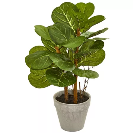 22" Almost Natural Artificial Fiddle Leaf Plant Artificial Plants & Flowers