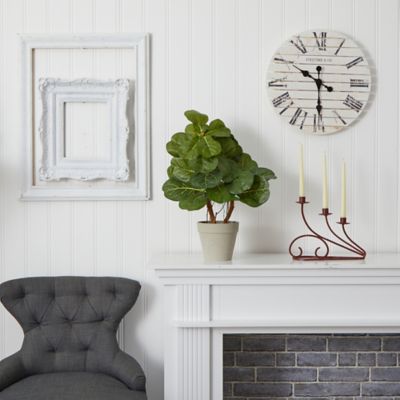 Image showing  22 in. Artificial Fiddle Leaf Plant