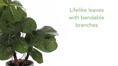 Image showing  22 in. Artificial Fiddle Leaf Plant