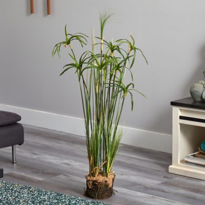 Image showing  48 in. Papyrus Plant with Faux Soil