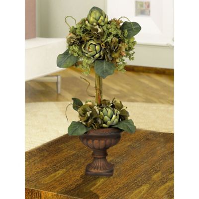 Image showing  24 in. Artichoke Topiary Silk Flower Arrangement