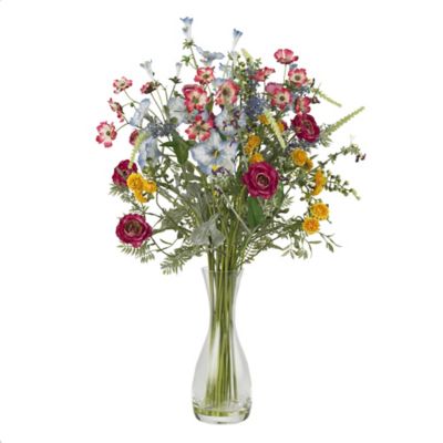 Nearly Natural 26 in. Veranda Garden Silk Flower Arrangement