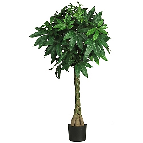 Nearly Natural 51 in. Artificial Braided Money Tree