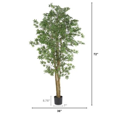 Image showing  6 ft. Artificial Japanese Maple Silk Tree