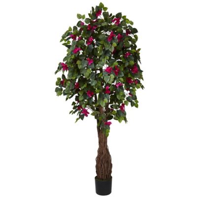 Nearly Natural 6 ft. Multi Vine Bougainvillea Silk Tree
